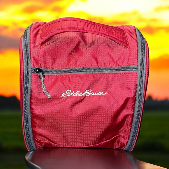 Eddie Bauer Travex Toiletry Dopp Bag Hanging Organizer Expand Shower Gym Makeup - Picture 1 of 12